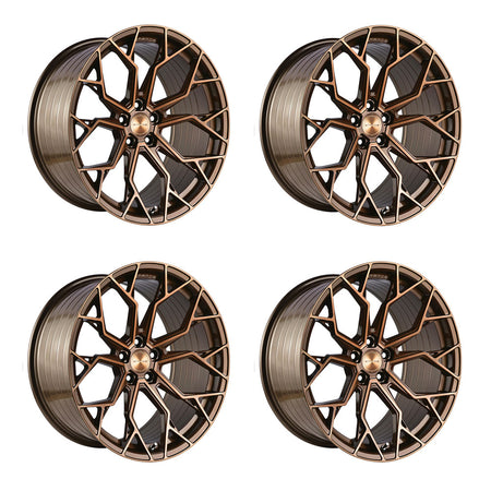 Stance SF10 Brushed Dual Bronze Corvette C8 Wheel Package