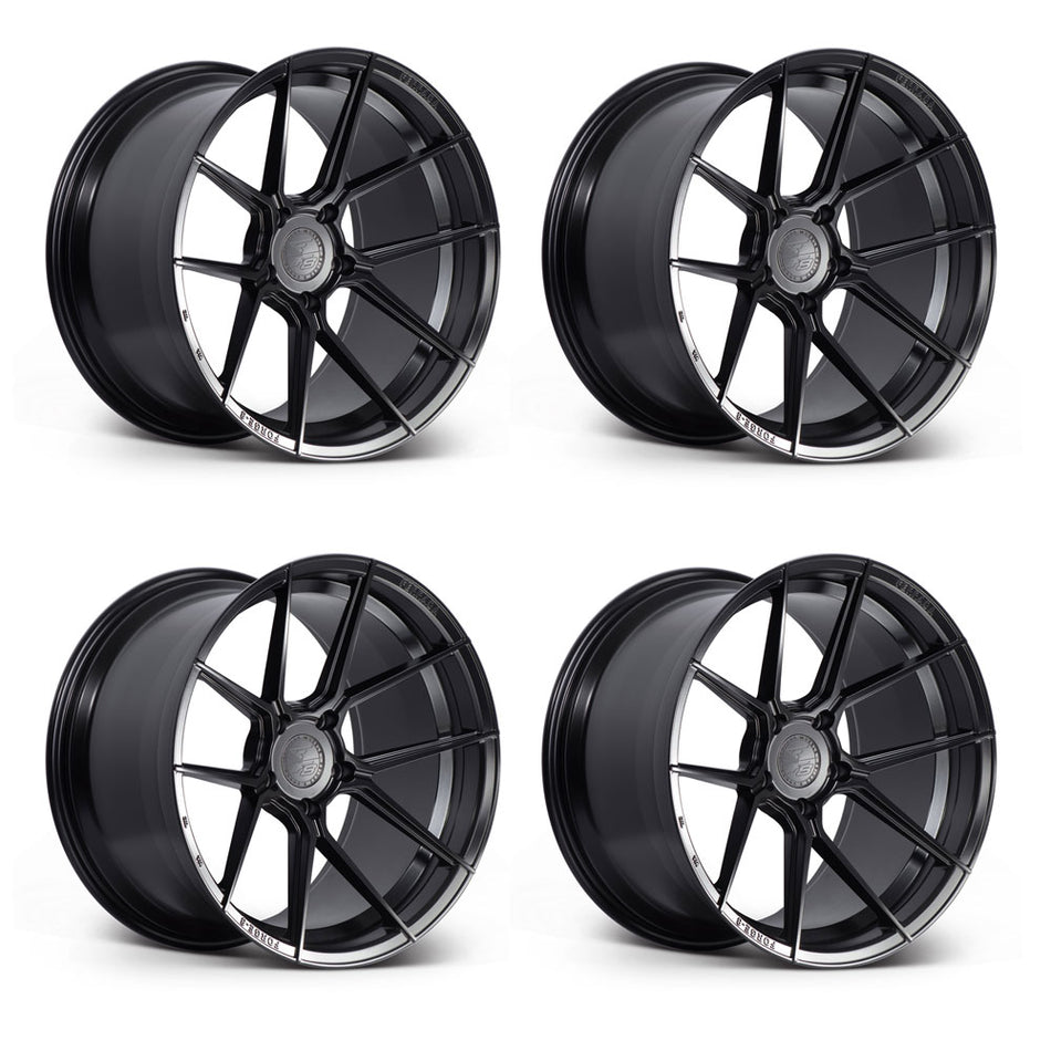 Ferrada FR8 Tesla Model 3 20" Front and Rear Wheel and Tire Package - Matte Black