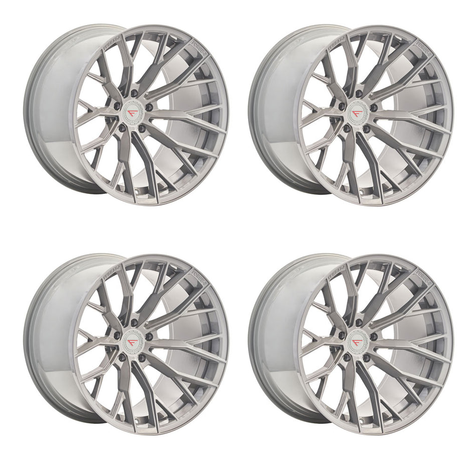 Ferrada FR9 Tesla Model 3 20" Front and Rear Wheel and Tire Package - Gray