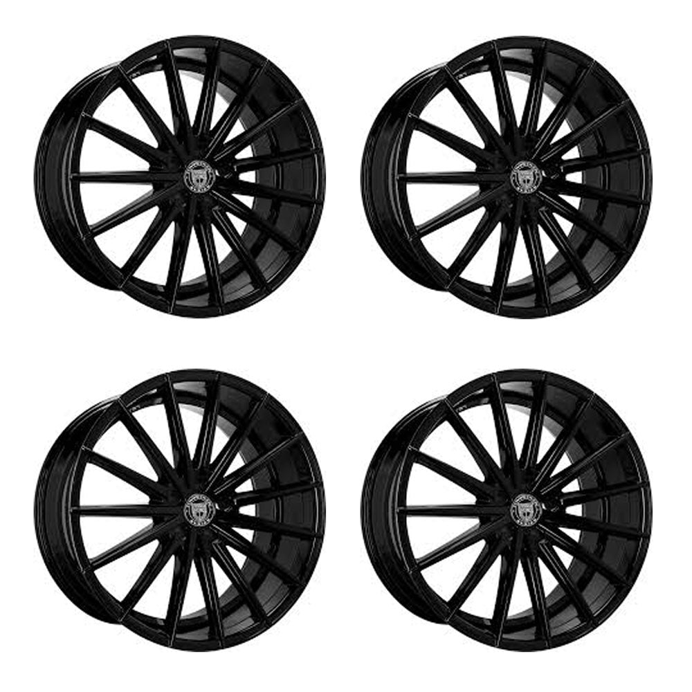 Tesla Model 3 Lexani Pegasus Gloss Black wMachined Grooves 20in wheel package