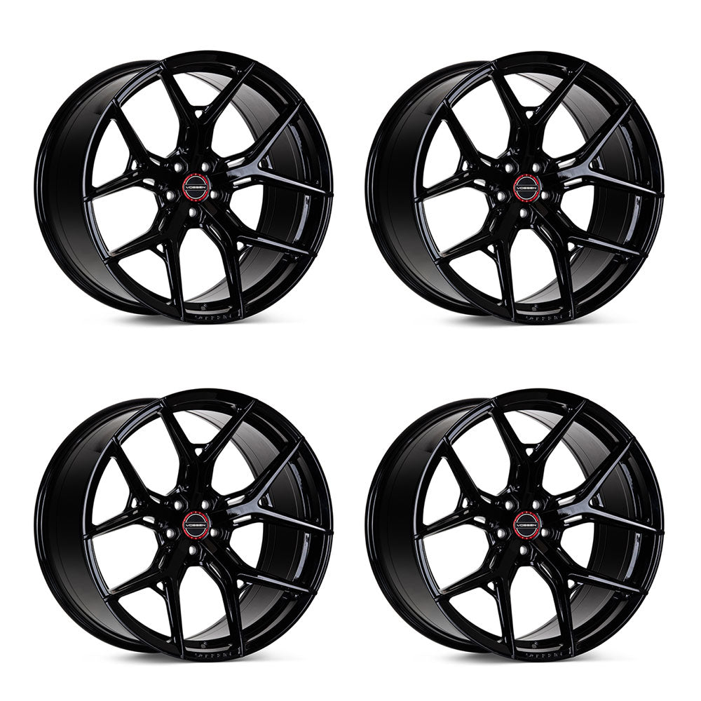 Tesla Model 3 Vossen HF-5 Gloss Black 20in wheel package