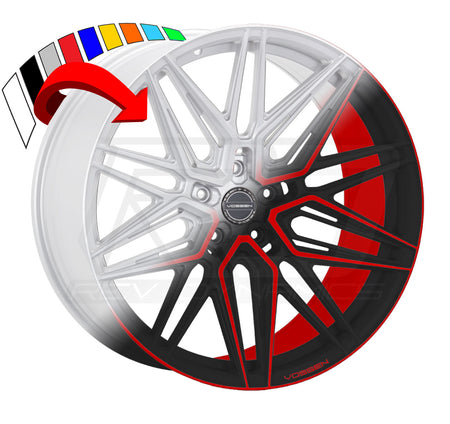 Vossen HF-7 C8 Corvette 20x9" Front 21x12" Rear Wheel and Tire Package - Rev Dynamics