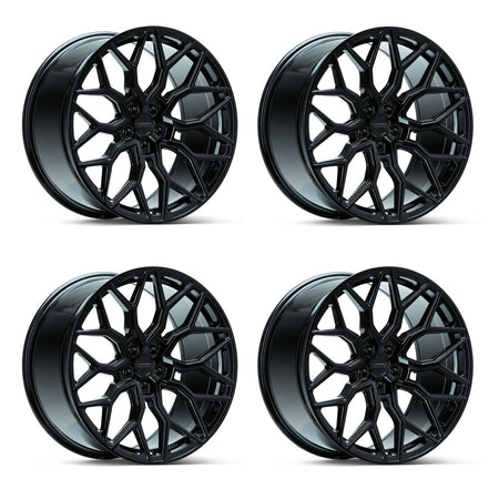 Vossen HF-2 Gloss Black Corvette C8 Wheel Package