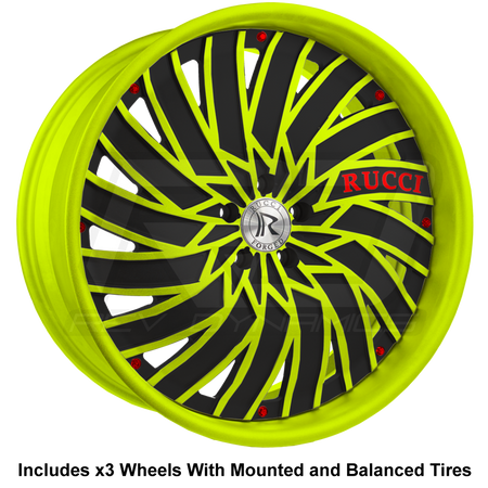 Rucci Squad Slingshot 22" Wheel and Tire Package - Rev Dynamics