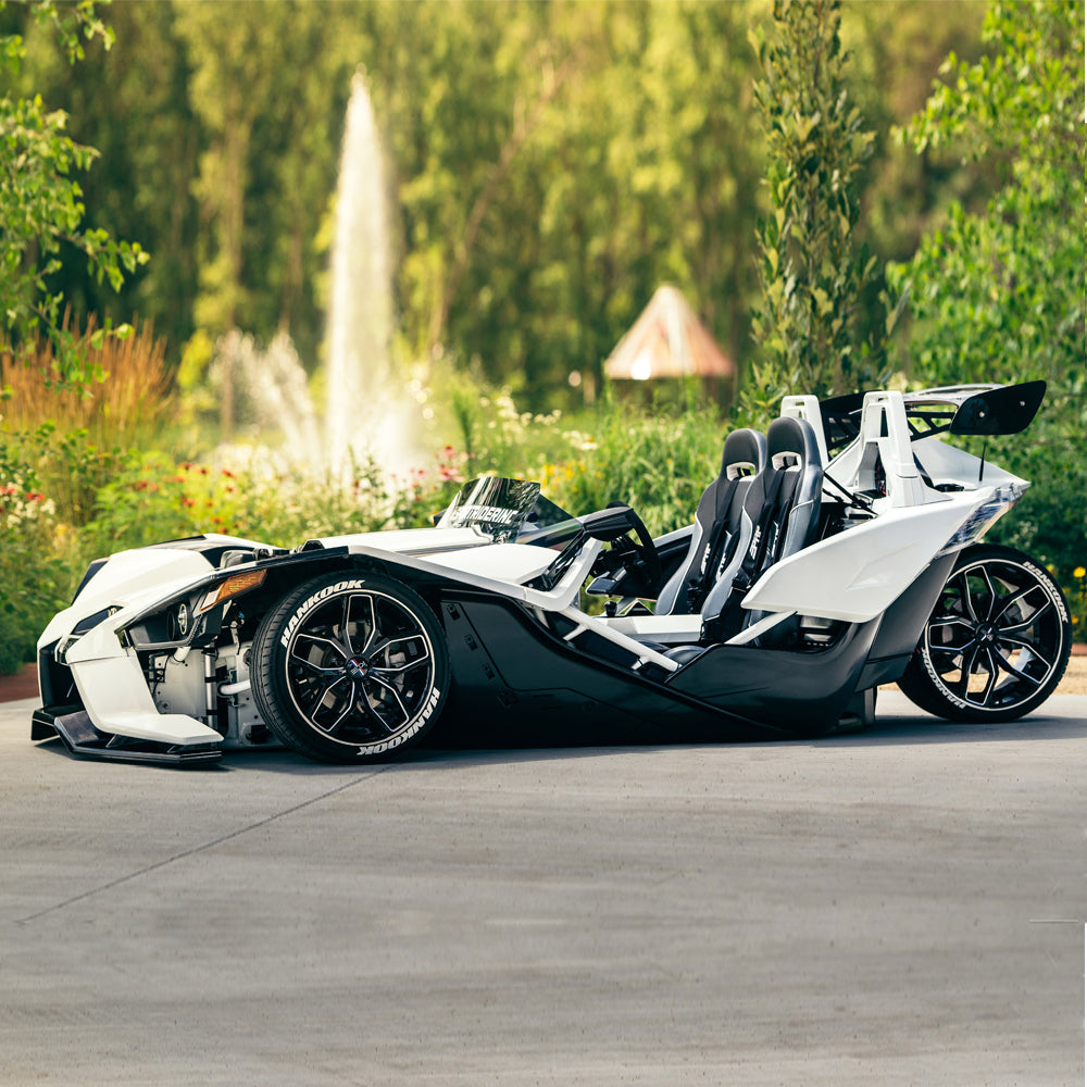 Polaris Slingshot on 20" Foose Outcast wheels and air ride