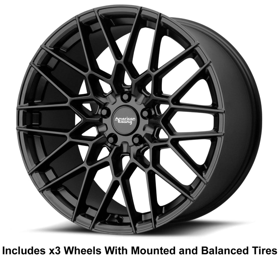 American Racing Barrage Slingshot 19" Front 20" Rear Wheel and Tire Package - Rev Dynamics