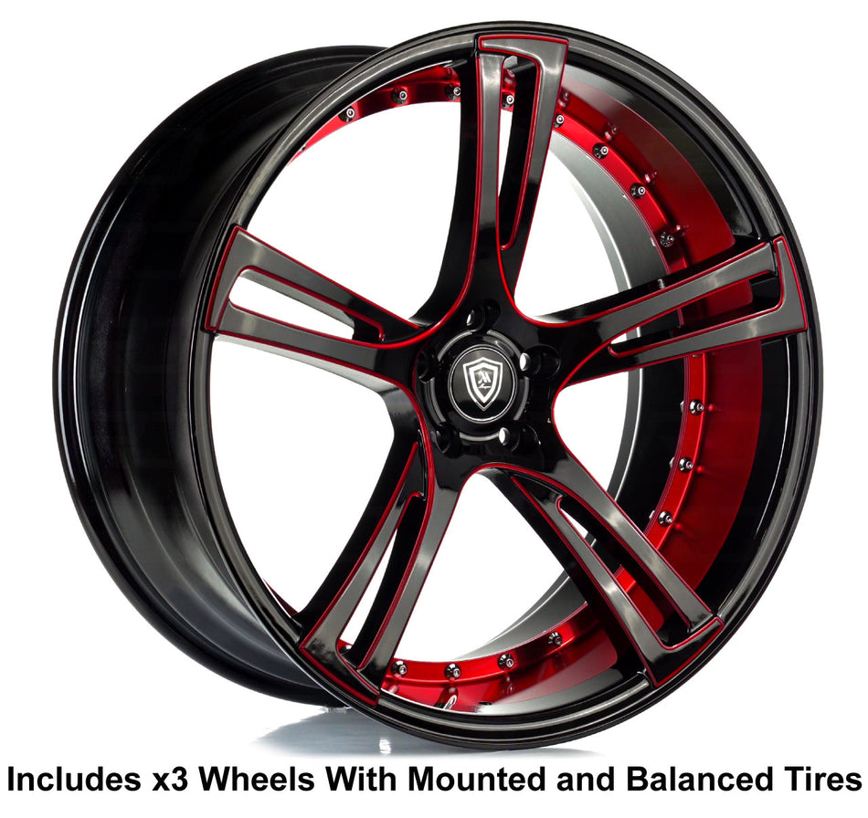 Marquee m3247 Slingshot 22" Wheel and Tire Package