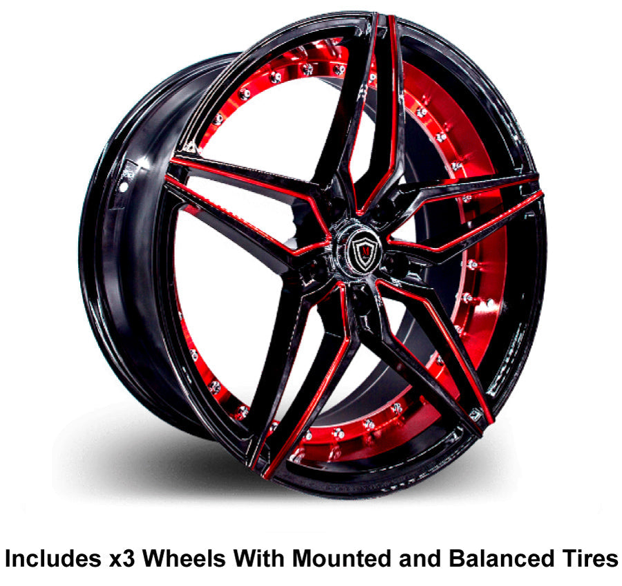 Marquee m3259 Slingshot 20" Wheel and Tire Package - Rev Dynamics