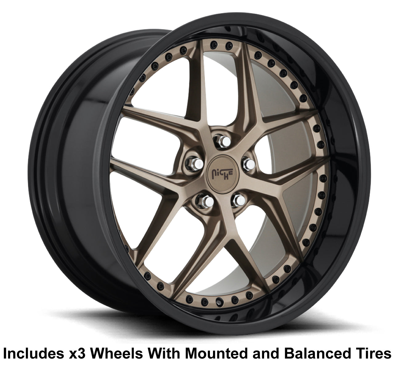 Niche Vice 20" Slingshot Wheel and Tire Package - Rev Dynamics