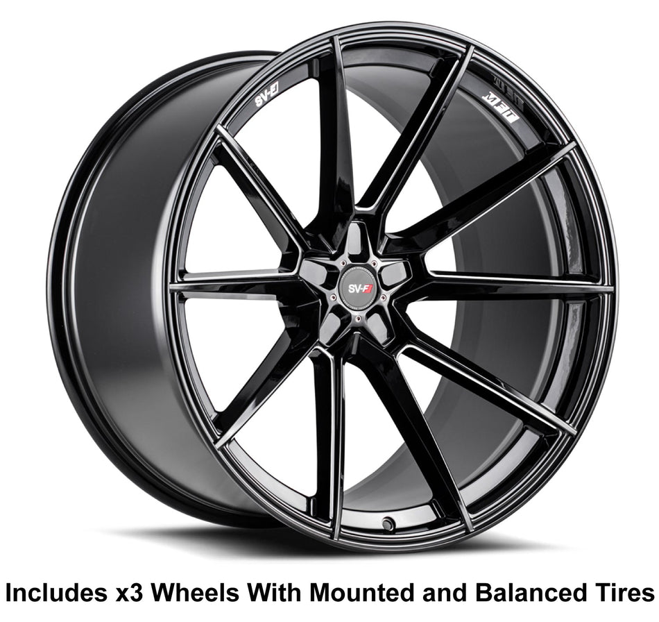 Savini SV-F4 Slingshot 22" Super Wide Rear (315 or 305) Wheel and Tire Package - Rev Dynamics