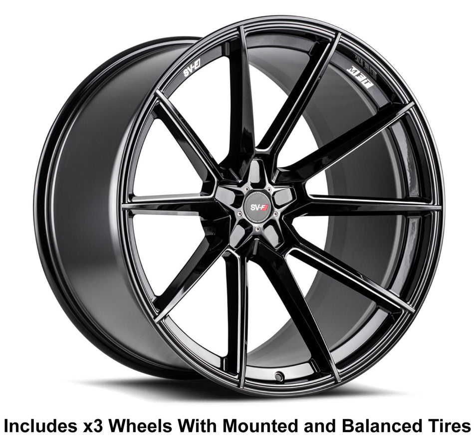 Savini SV-F4 Slingshot 22" Super Wide Rear (315) Wheel and Tire Package - Rev Dynamics