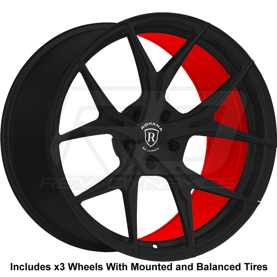 Rohana RFX5 Slingshot 20" Super Wide Rear (345 or 335) Wheel and Tire Package - Rev Dynamics