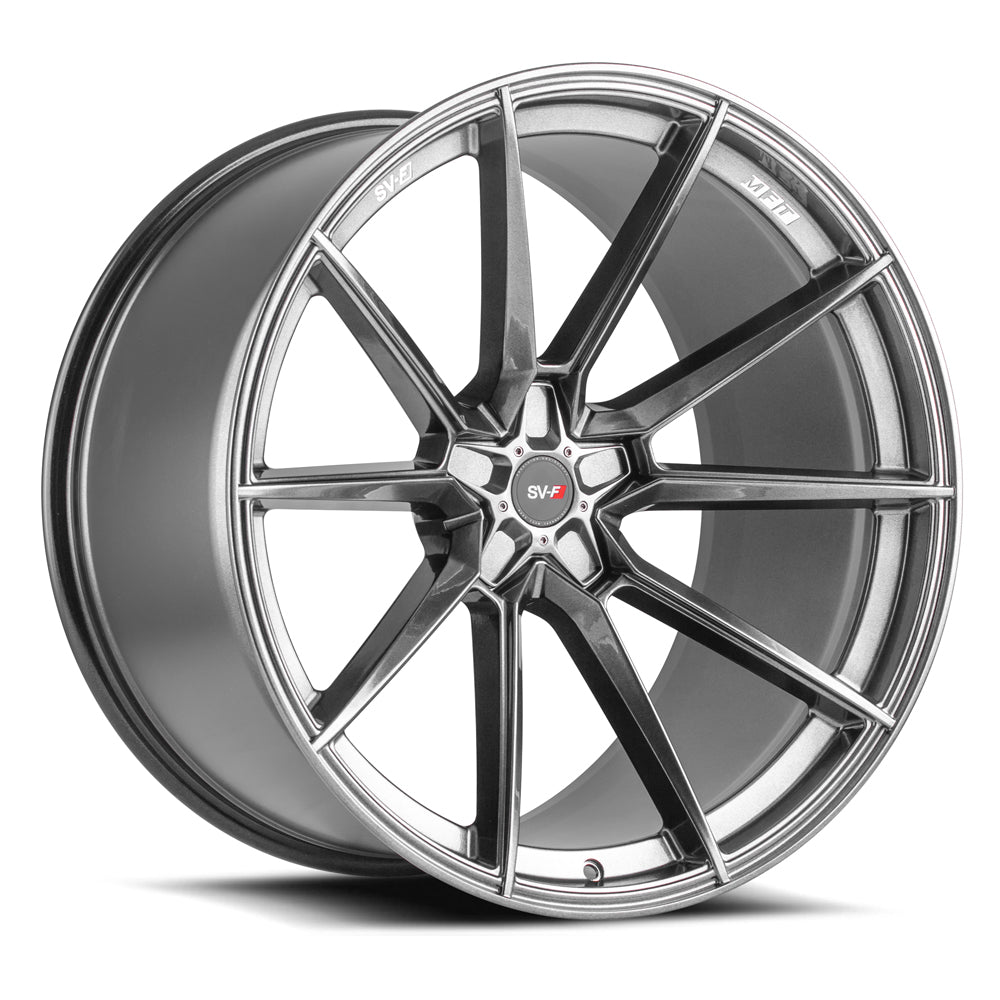 Silver Corvette C8 Silver Wheel and Tire Package SV-F4