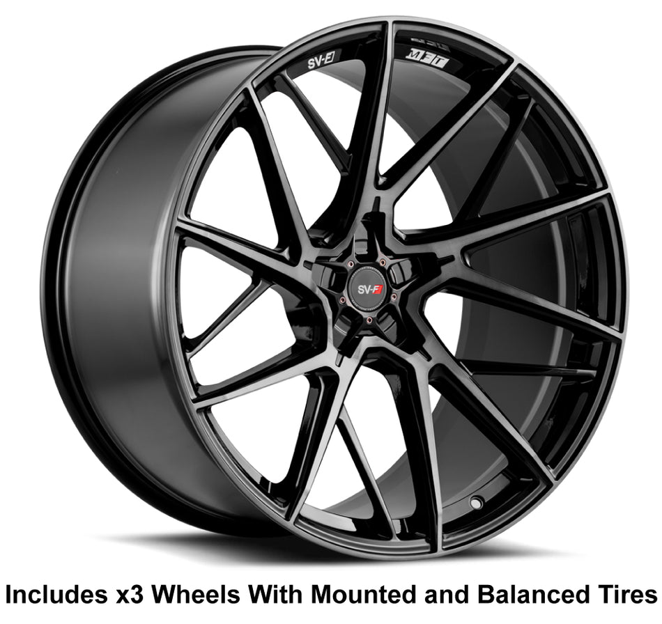 Savini SV-F6 Slingshot 22" Super Wide Rear (315) Wheel and Tire Package - Rev Dynamics