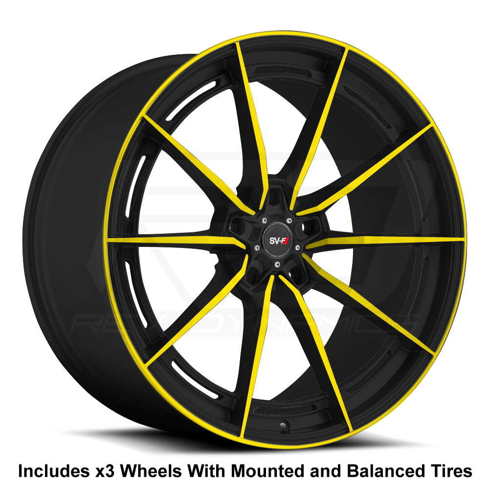 Savini SV-F1 Slingshot 22" Super Wide Rear (315) Wheel and Tire Package - Rev Dynamics