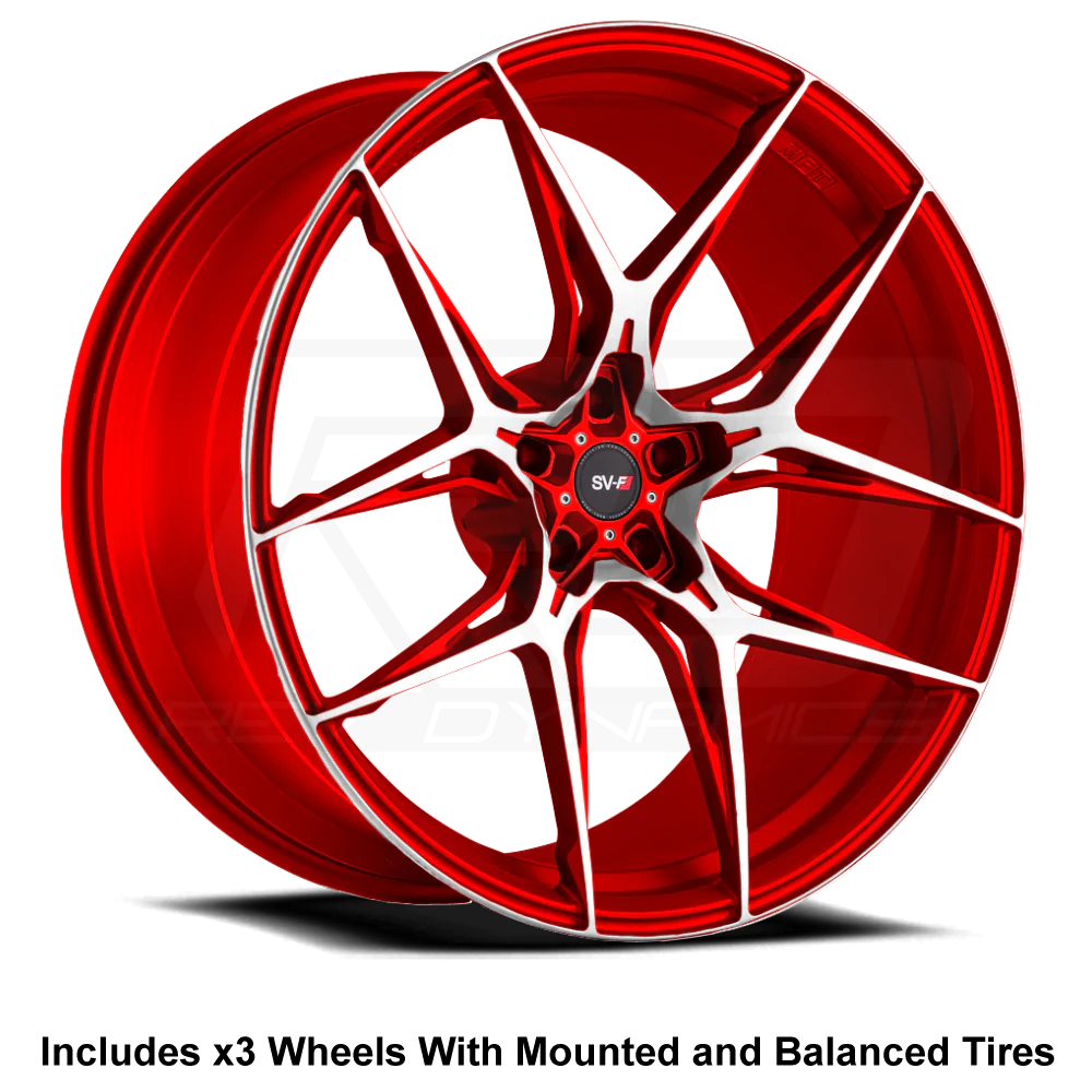 Savini SV-F5 Slingshot 20" Front 22" Rear Wheel and Tire Package - Rev Dynamics