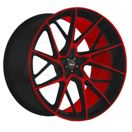 Custom Color Savini SV-F6 C8 Corvette Wheel and Tire Package