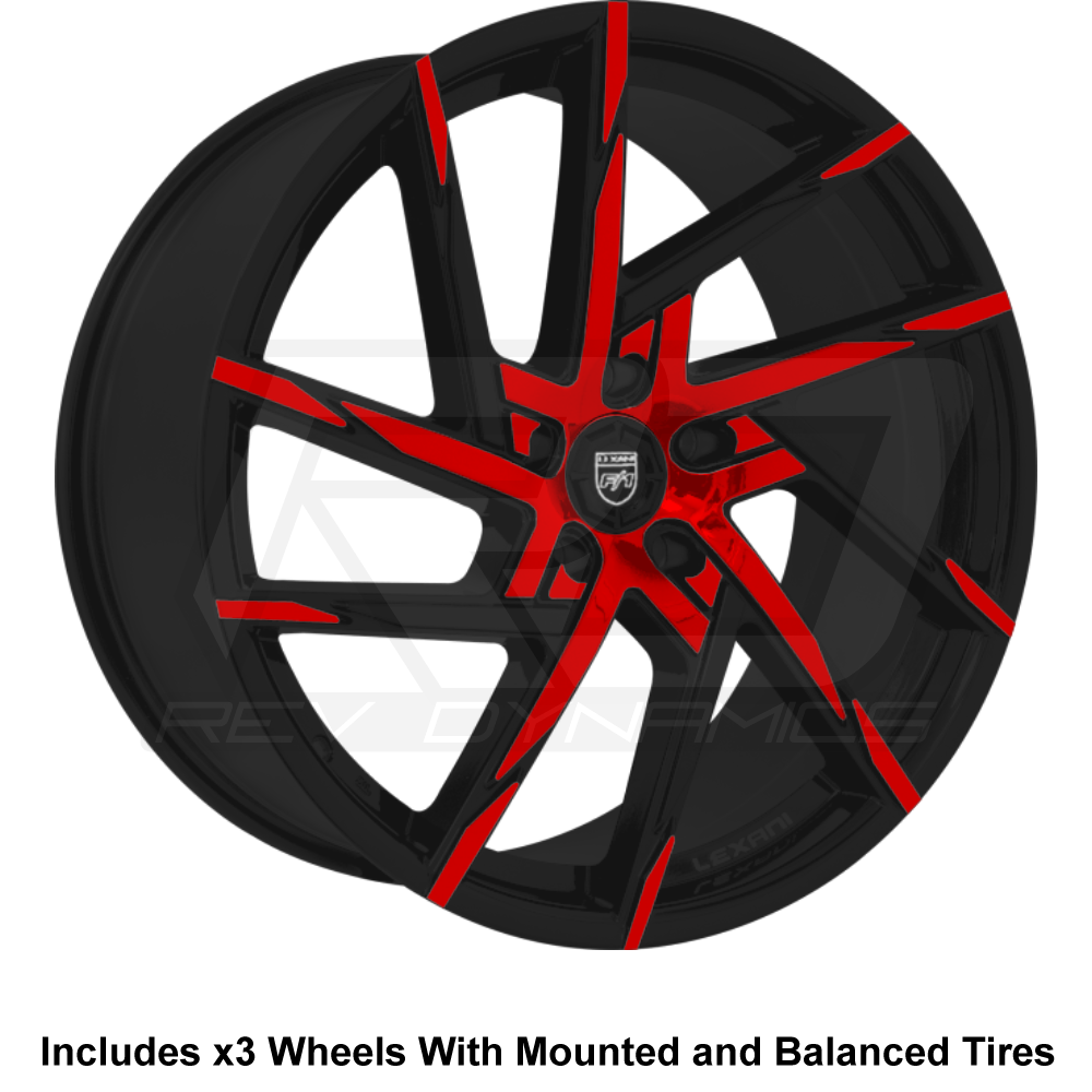 Polaris Slingshot Custom Powder Coated Wheel Red and Black