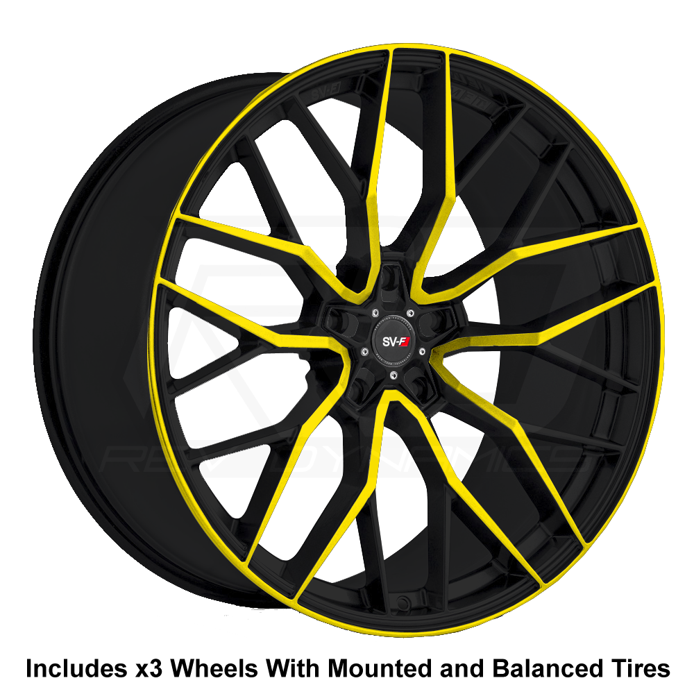 Slingshot Black and Daytona Yellow SV-F2 Wheel