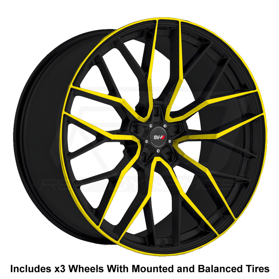 Savini SV-F2 Slingshot 22" Super Wide Rear (315) Wheel and Tire Package - Rev Dynamics