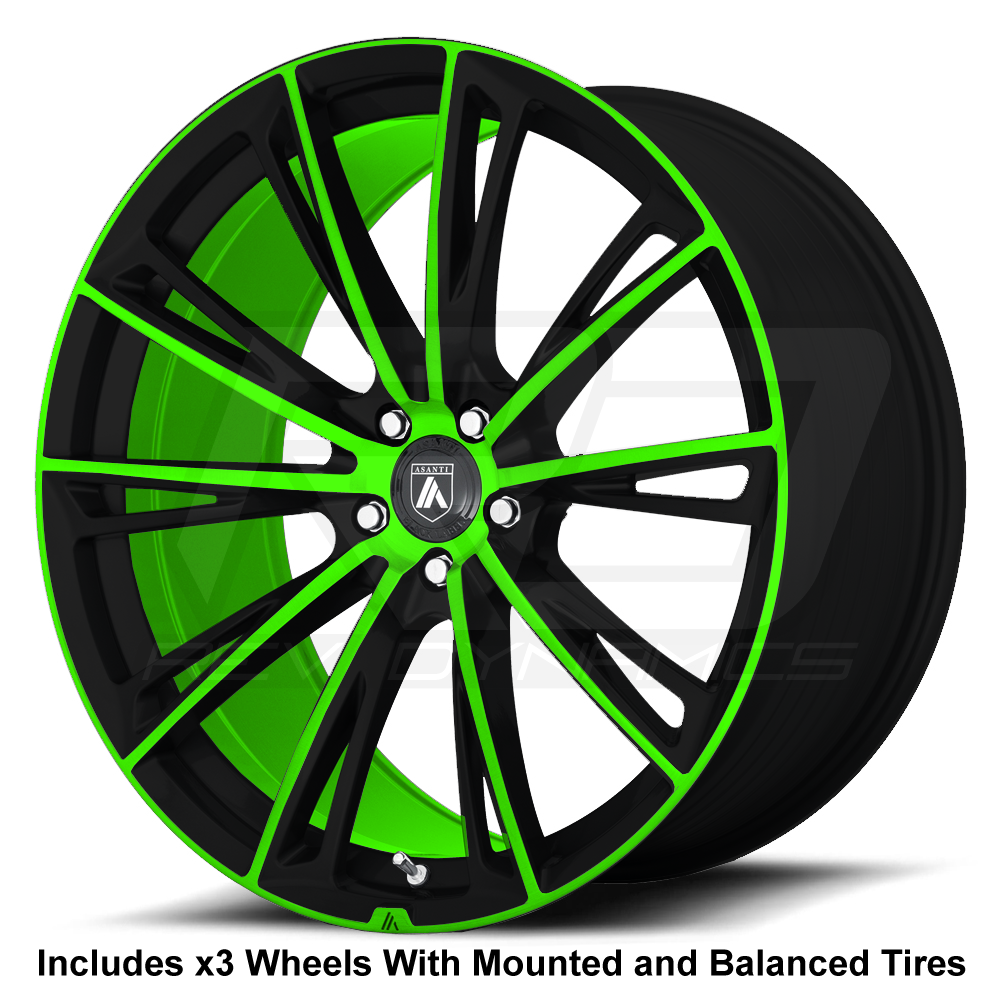 Asanti ABL-30 Slingshot 20" Front 22" Rear Wheel and Tire Package - Rev Dynamics