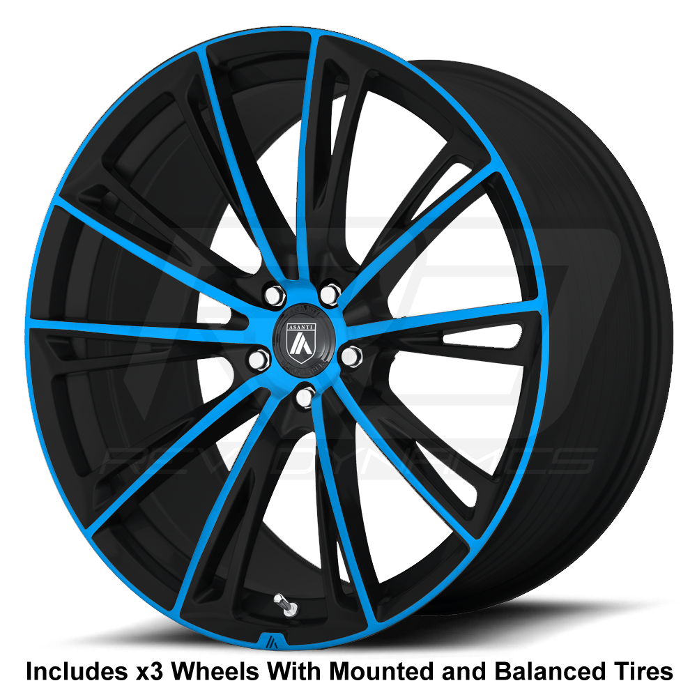 Asanti ABL-30 Slingshot 20" Front 22" Rear Wheel and Tire Package - Rev Dynamics