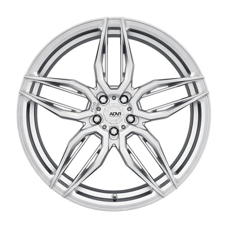 Corvette C8 Silver Five Spoke Rims and Tires